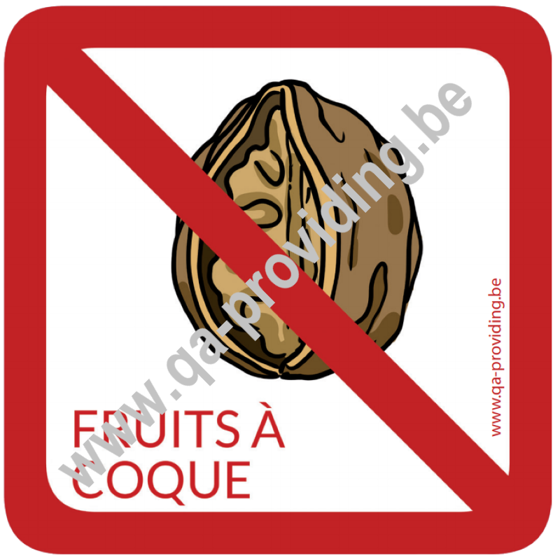 Allergène fruits à coque inteterdit