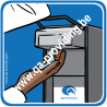 Pictogramme obligation désinfection des mains